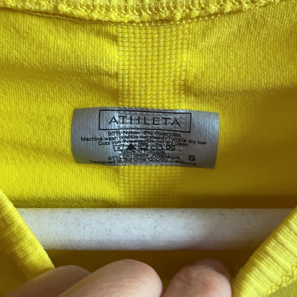 Athleta yellow quarter zip - Picture 2 of 2